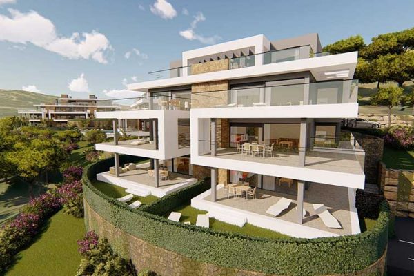 Exclusive gated community off-plan apartments and  penthouses in Estepona